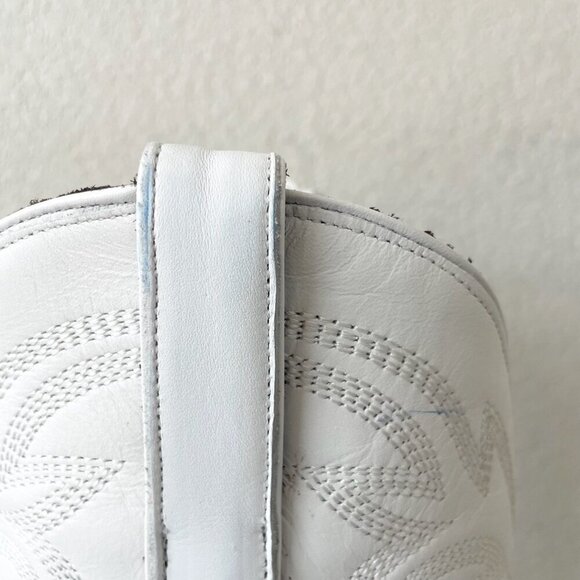 Lane MEGAN MORONEY Cowboy Boots Smokeshow Womens 10 White Western Cowgirl Tall - Picture 5 of 15